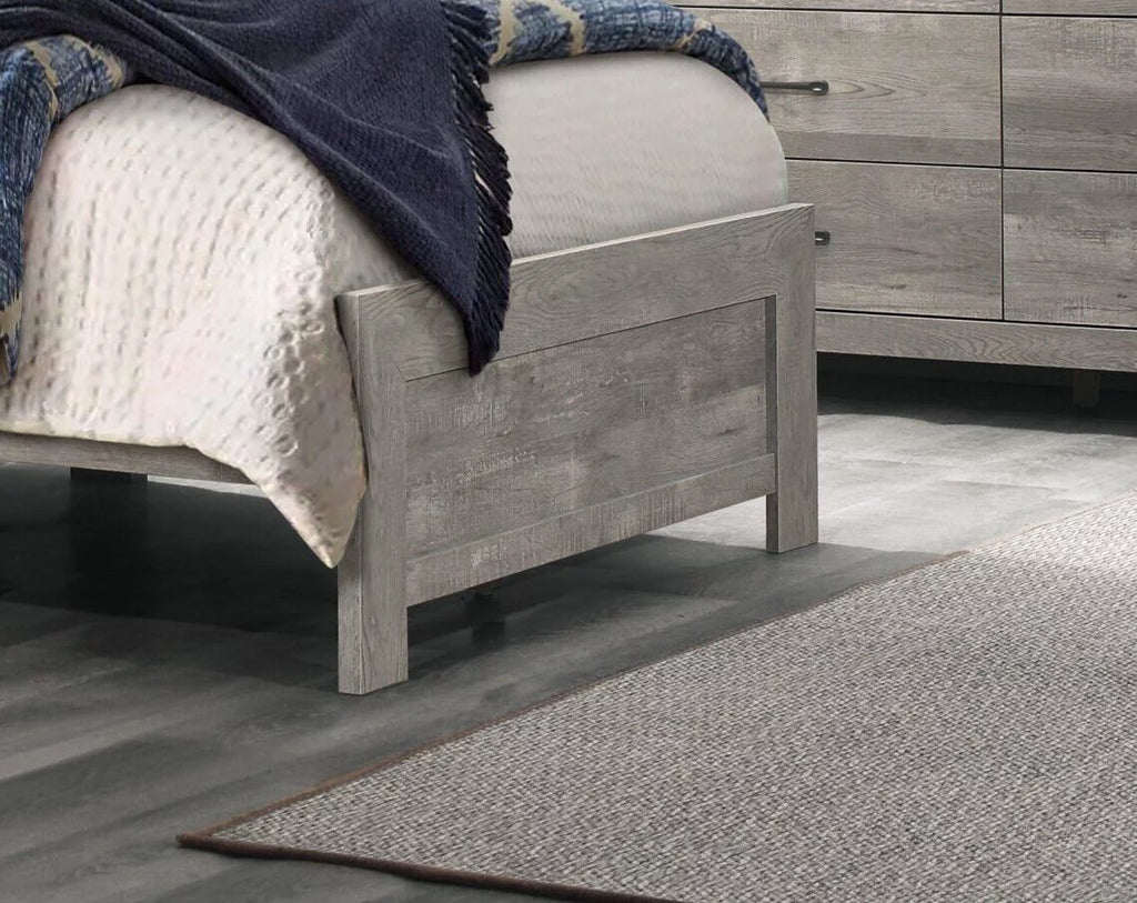 4pc Twin Size Bedroom Set with Nightstand Dresser Mirror P651