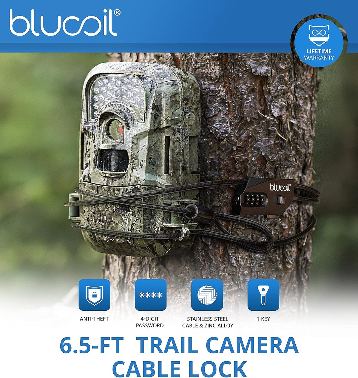 Camo 20 MP Game Cam x2 Bundle with Cable Lock, Batteries, 32GB SDHC Cards x2, and USB 2.0 Card Reader S52652