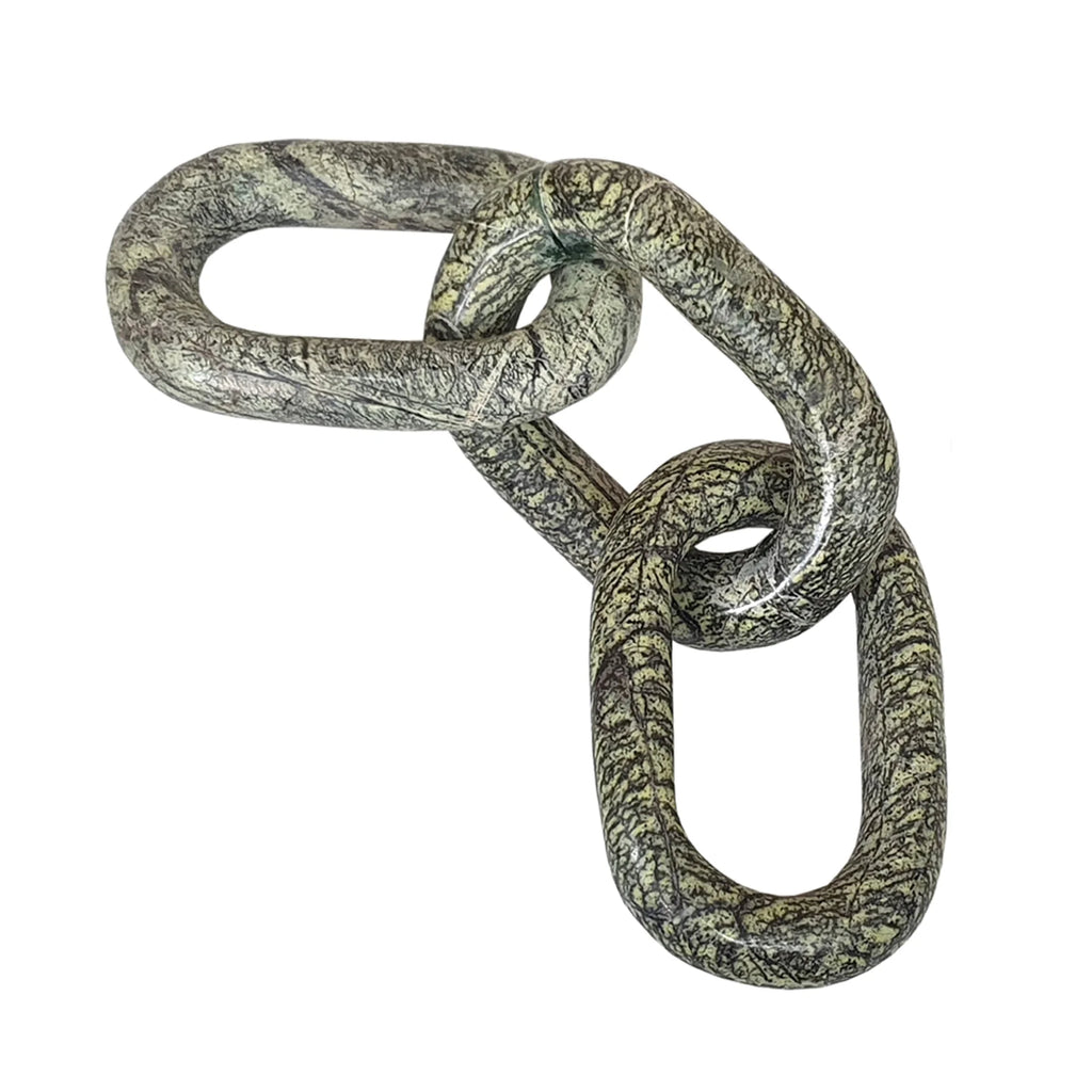 Green Marble Chain Tabletop Accent N66227