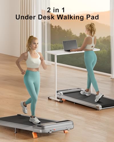 Under Desk Treadmill with Incline 2.5HP Portable Walking Treadmill T559