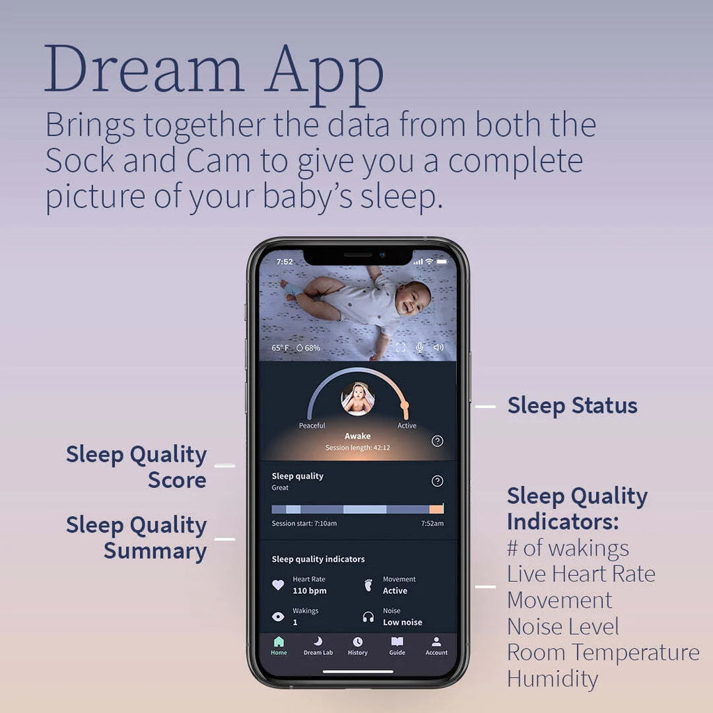 Portable Video Baby Monitor with HD Camera and Heart Rate Tracker V307