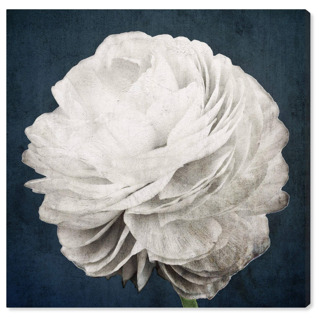 White Floral and Botanical Canvas K7226