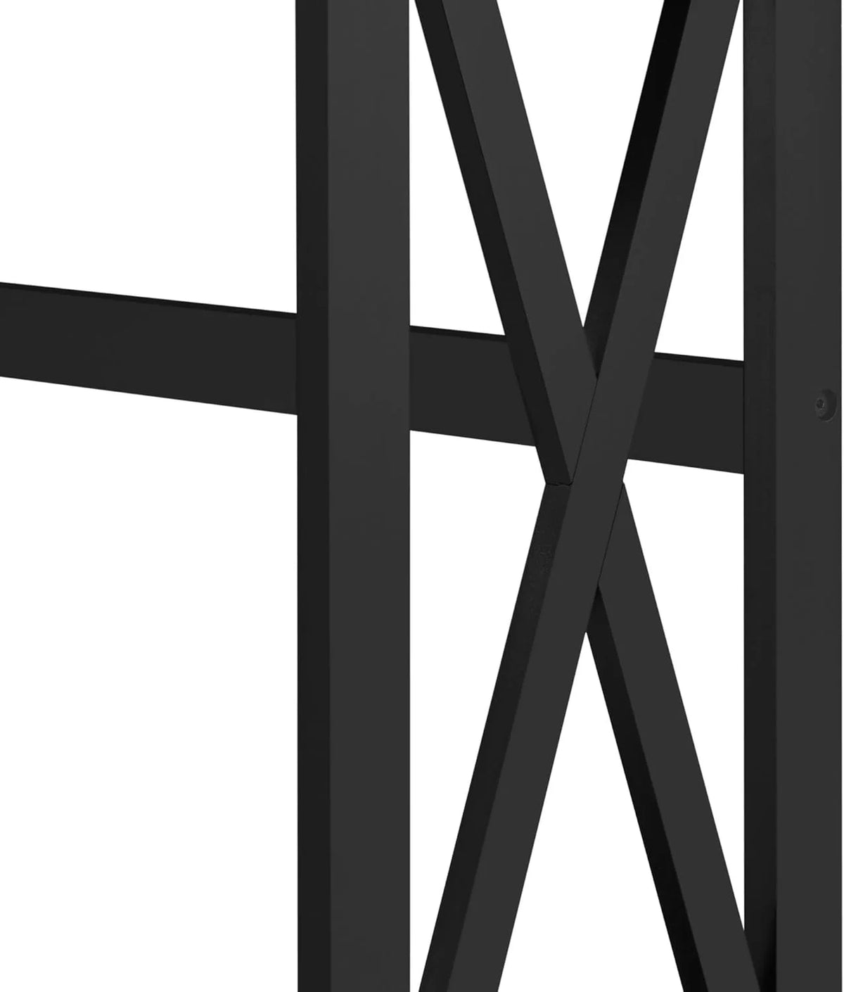 Black Console Table with Outlets and USB Ports W6687