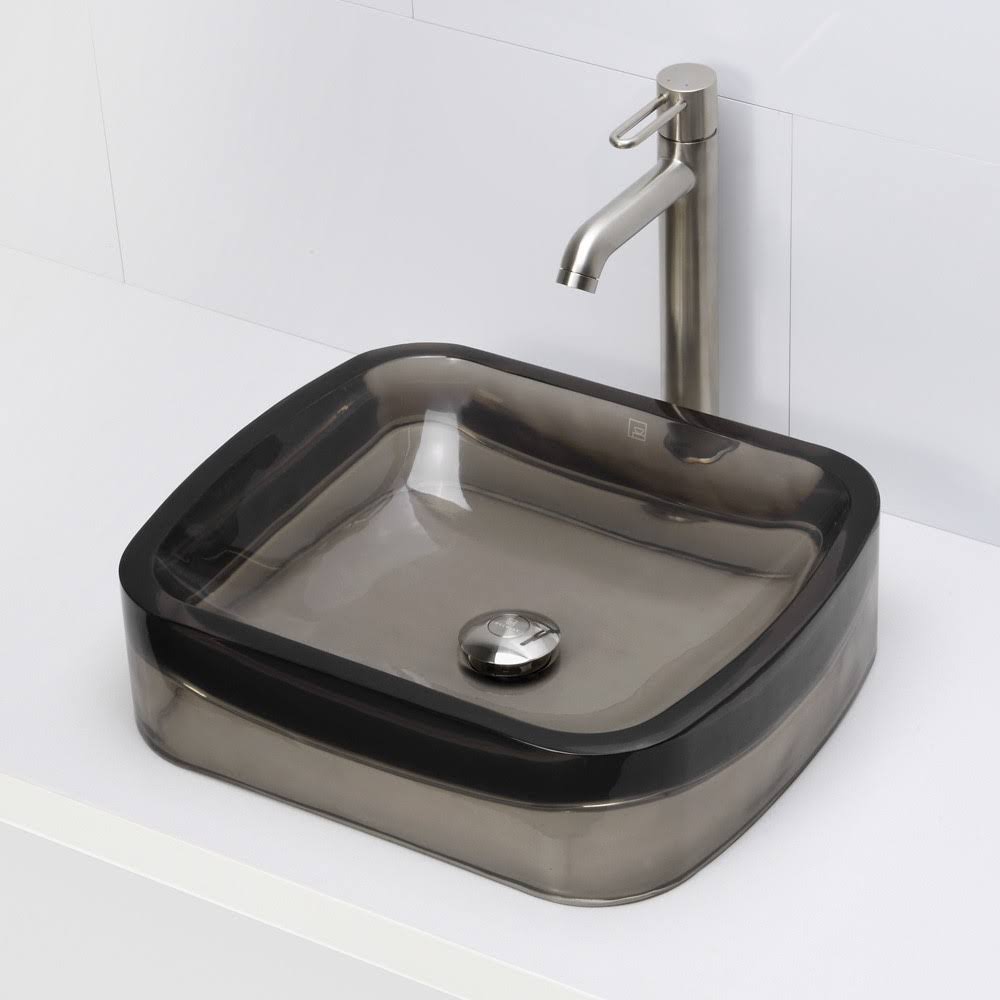 Rectangular Resin Vessel Sink, Shadow T307799