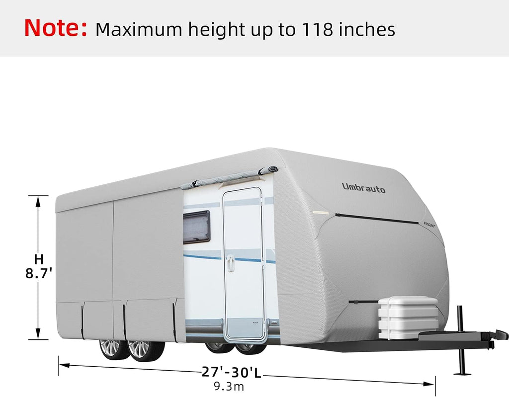 RV Trailer Cover Fits 27‘ - 30‘ Travel Trailer P4134