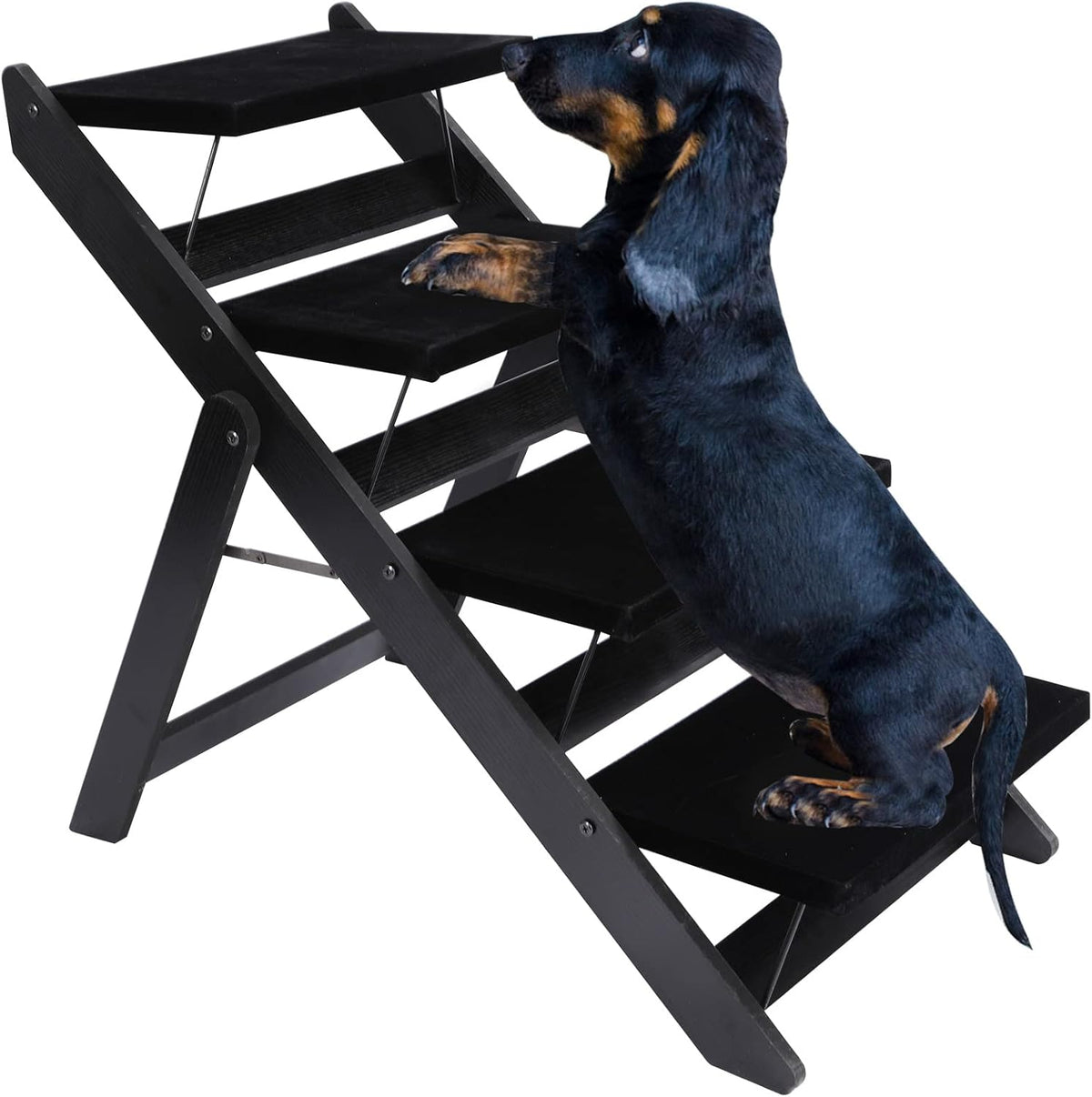 Wooden 2-in-1 Foldable Pet Steps, Pack of 2 D517