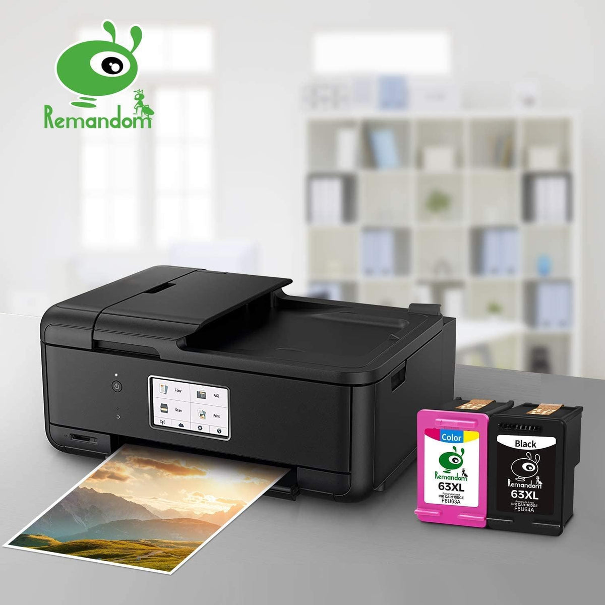 Remanufactured Ink Cartridge 63 Replacement Pack of 2 L896379