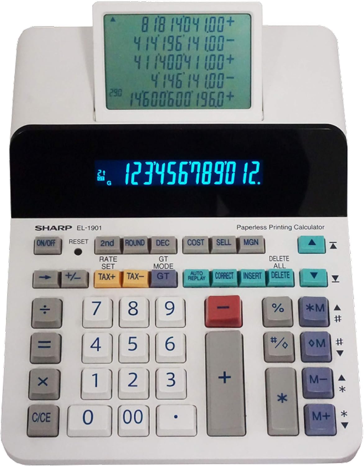 12-Digit LCD Paperless Printing Calculator M204