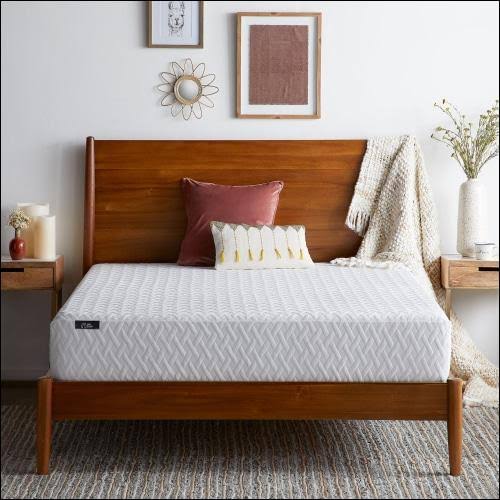 10 inch Gel Memory Foam Mattress California King White B547084
