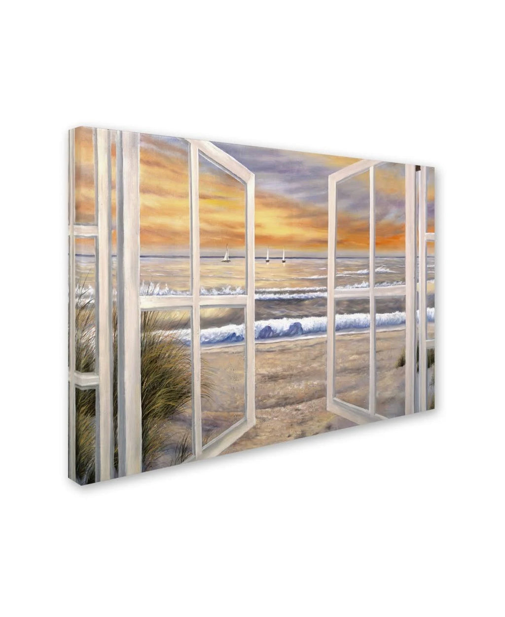 Elongated Window Giclee Canvas Art L8721