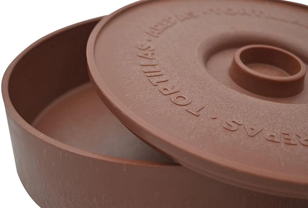 8 Traditional Brown Terracotta Microwave Safe Tortilla Warmer S819369