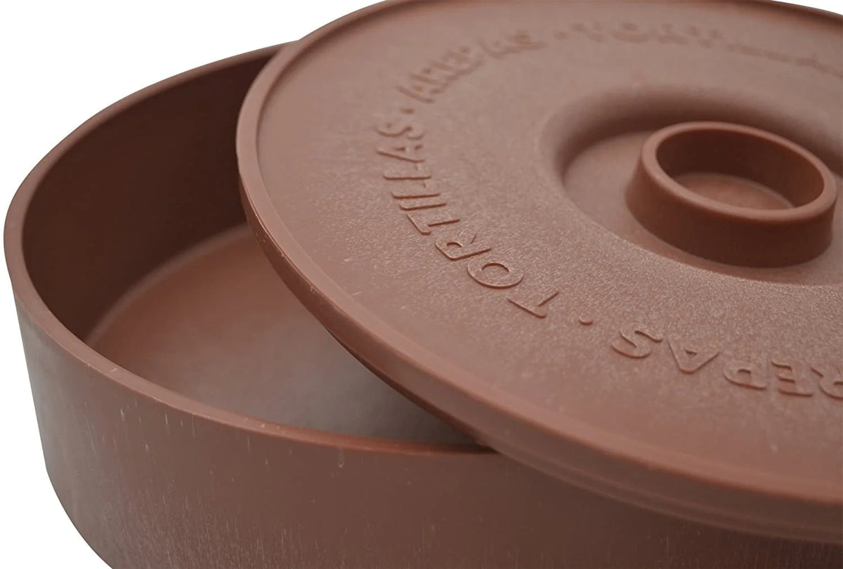 8 Traditional Brown Terracotta Microwave Safe Tortilla Warmer S819369