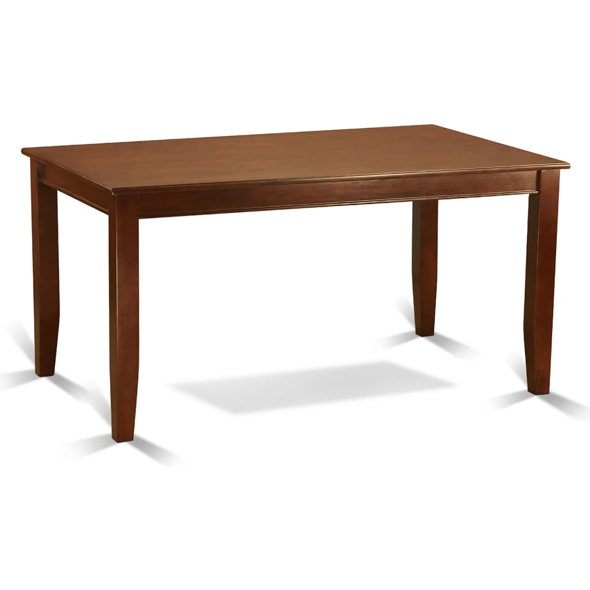 5-Piece Dining Table Set with 4 Chairs Mahogany Finish Q49759
