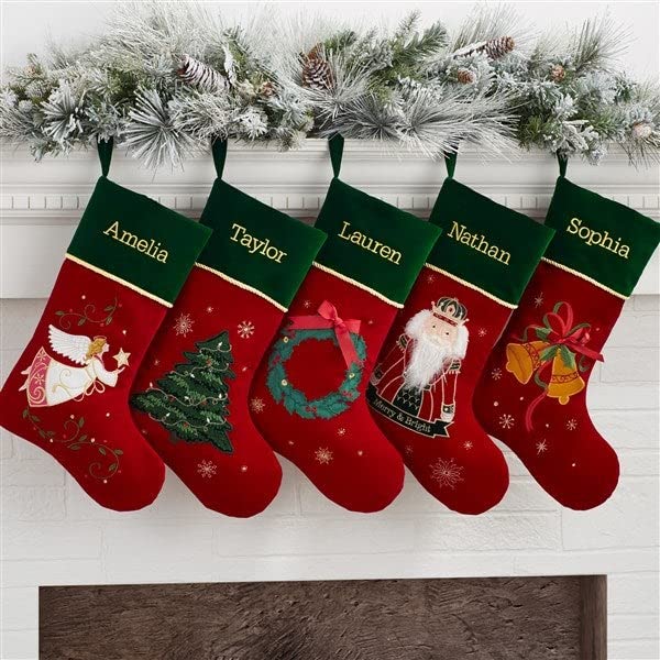 Personalized Christmas Stocking 100% Polyester 19.5" L Z68280