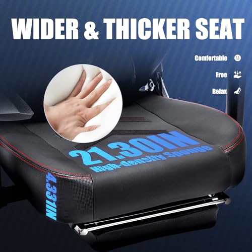 Big and Tall Gaming Chair with Footrest Ergonomic High Back Reclining Y550
