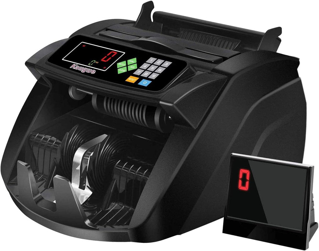 Money Counter Machine with UV/MG/IR/MT, 6 Modes, 1,000 Notes Per Minute Y254
