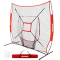 7'×7' Baseball Softball Practice Net with Strike Zone C75291