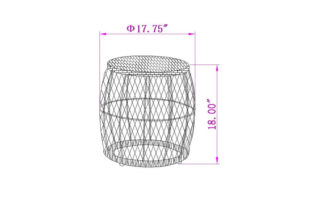 3-Piece White Wicker Outdoor Chat Set V45889
