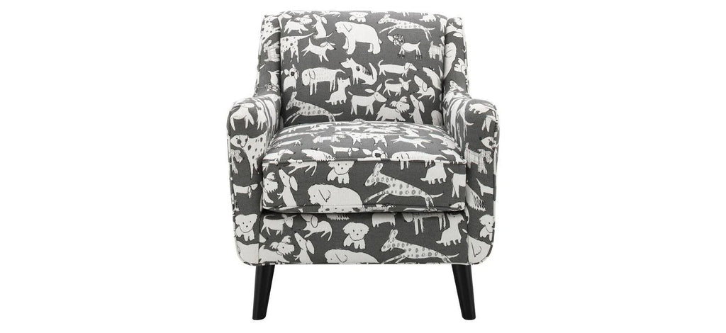 Gray Accent Chair U4416
