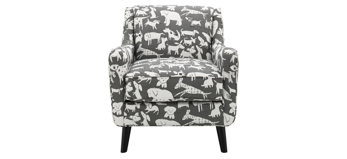 Gray Accent Chair U4416