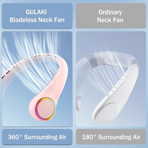 Portable Neck Fan 4000mAh 3 Speeds White K542
