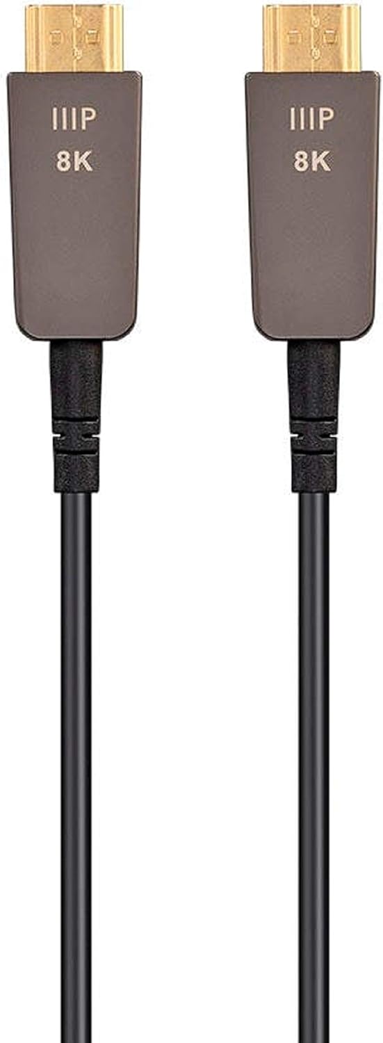 Ultra High Speed HDMI Cable 50 Feet Black Fiber Optic U18717
