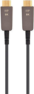 Ultra High Speed HDMI Cable 50 Feet Black Fiber Optic U18717
