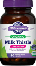 Organic Milk Thistle Herbal Supplement, 90 Count V614483