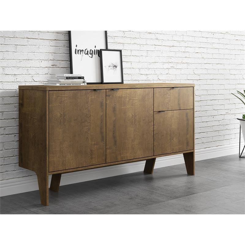 Walnut Melamine Buffet-Server G7263