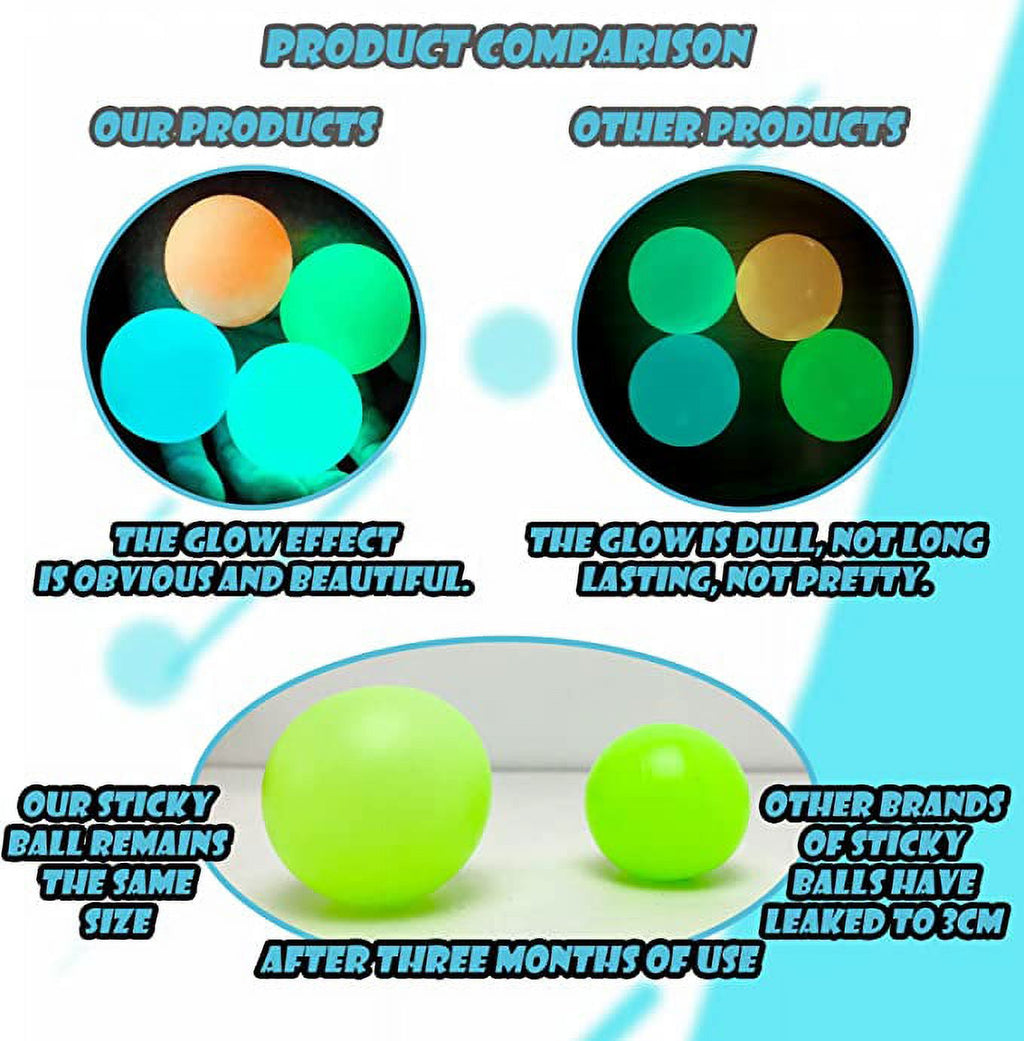 Glow in the Dark Sticky Balls Q960