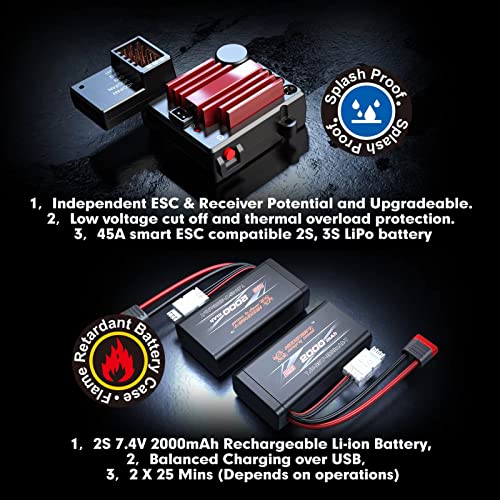 1/16 4WD Brushless RC Buggy with 2S 2000 mAh Battery I5922