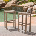 30 inch Acacia Wood Barstools Set of 2 Y45840