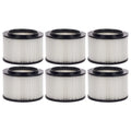 6 Pack Replacement Filters for 3 to 4 Gallon Wet/Dry Vacs F2658