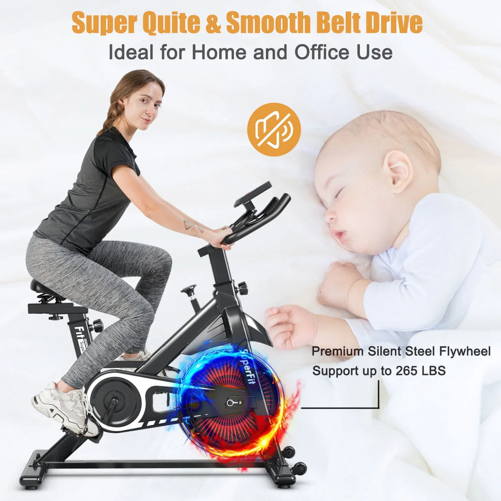Indoor Cycling Stationary Bike Adjustable Resistance T40502