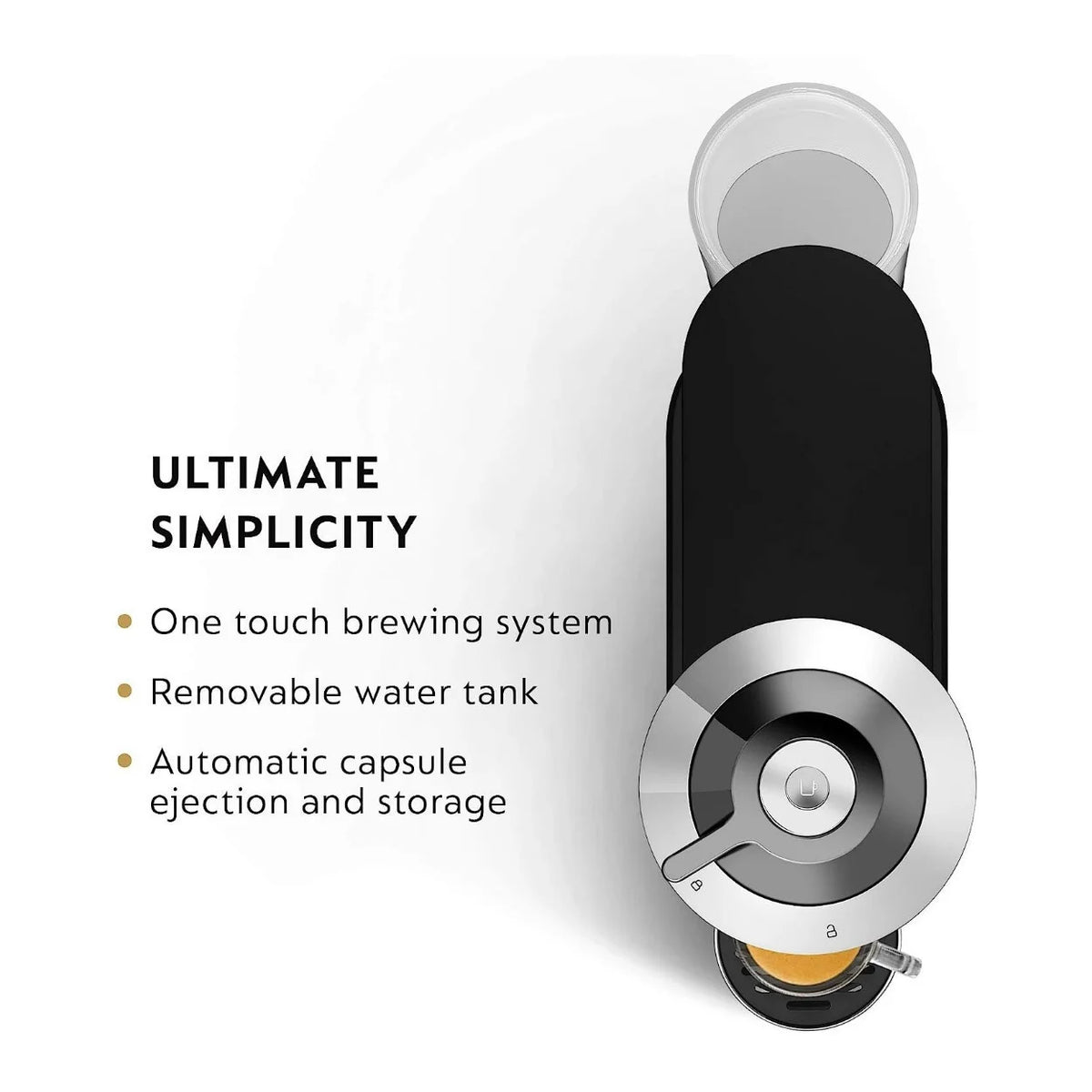 Compact Coffee and Espresso Machine with Milk Frother R1652
