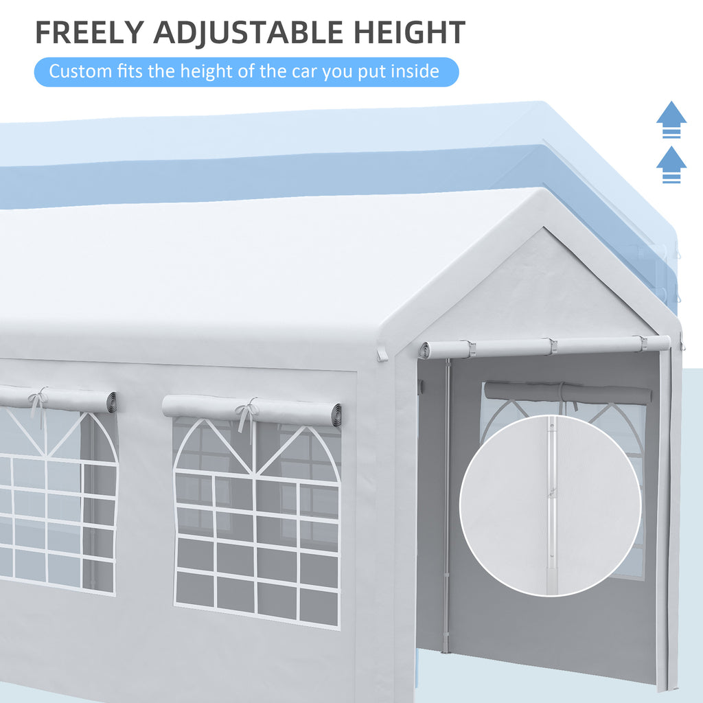 10' x 20' Height Adjustable Carport and Party Tent U813041