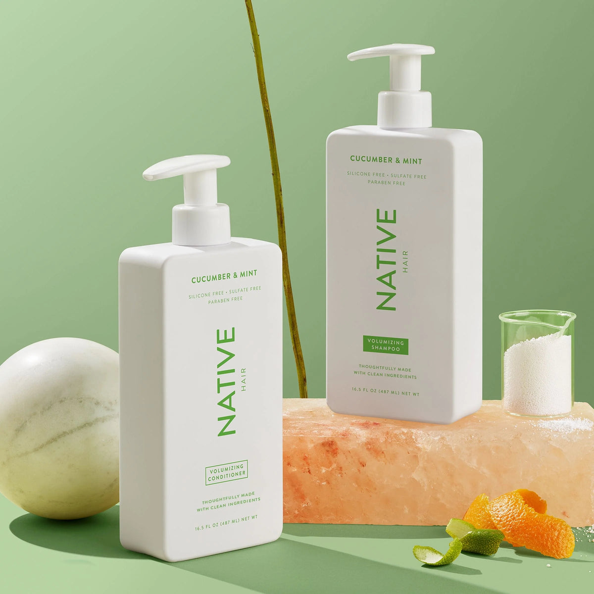 Volumizing Shampoo Cucumber & Mint Sulfate & Paraben Free 16.5 oz S25738