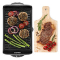 Black Electric Smokeless Indoor Grill with Non-Stick Cooking Surface I12944