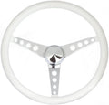 15 inch White Vinyl Steering Wheel C264