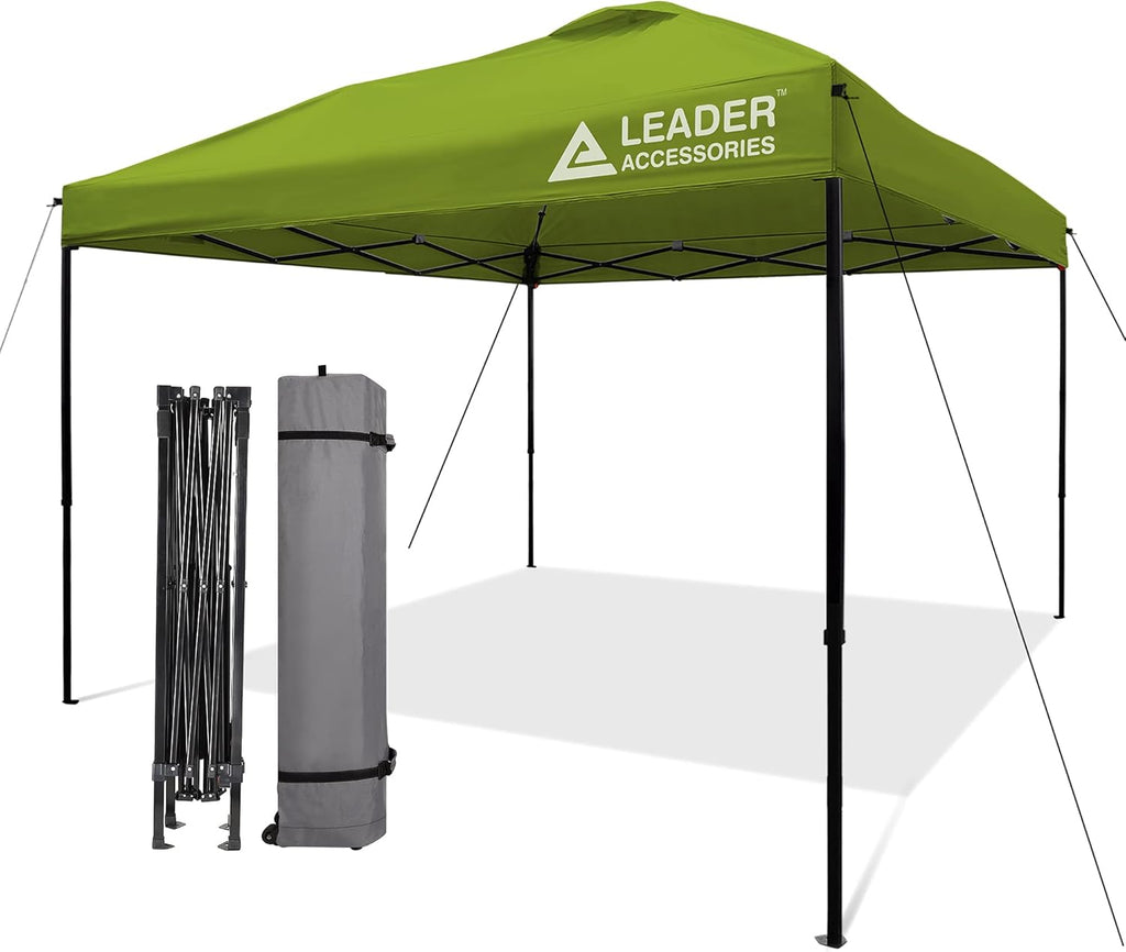 Blue 10'x10' Pop-Up Canopy Tent with Wheeled Carry Bag J6936