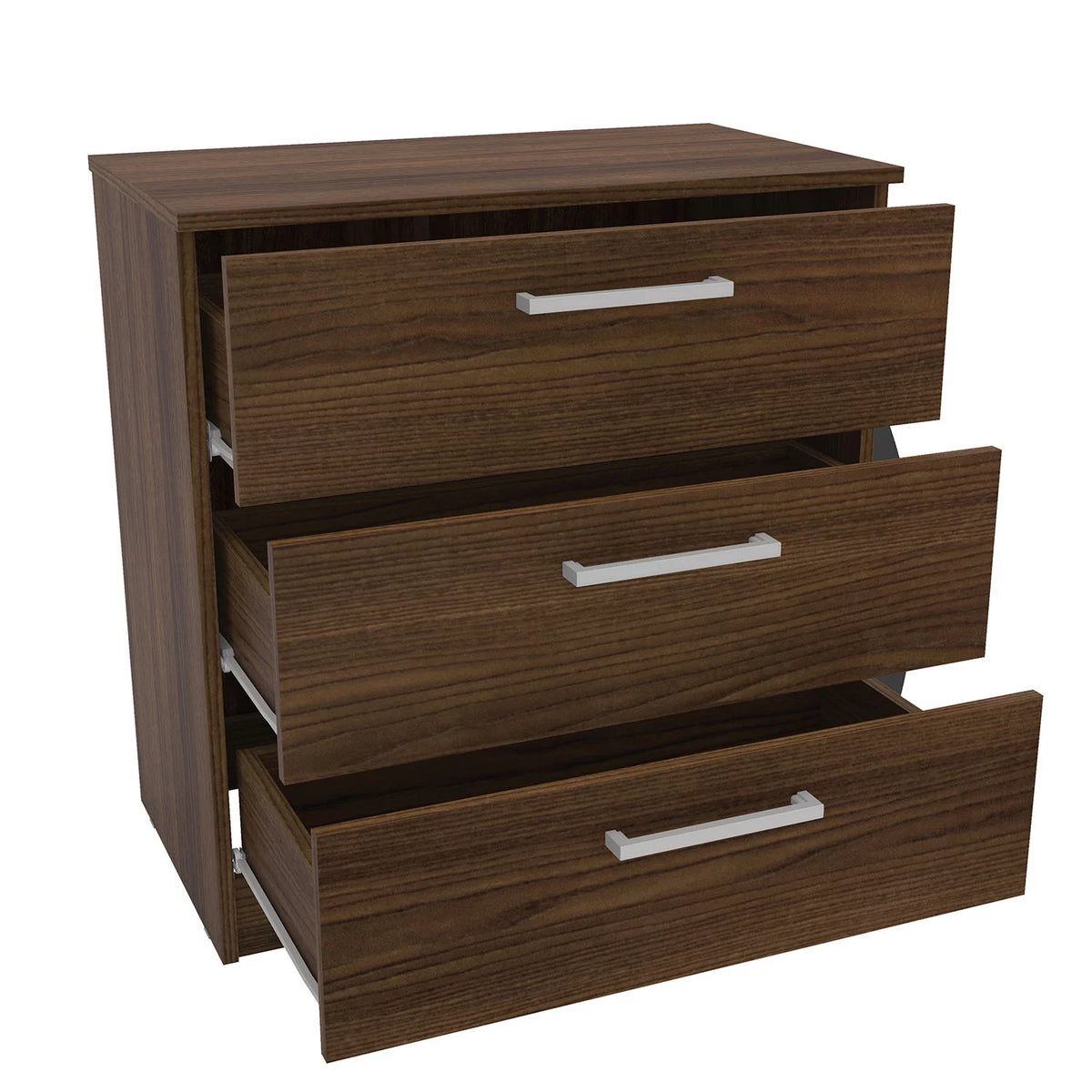 White 3 Drawer Wood Dresser K1732