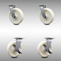 8” SS Nylon Caster with Top Lock Brakes D431