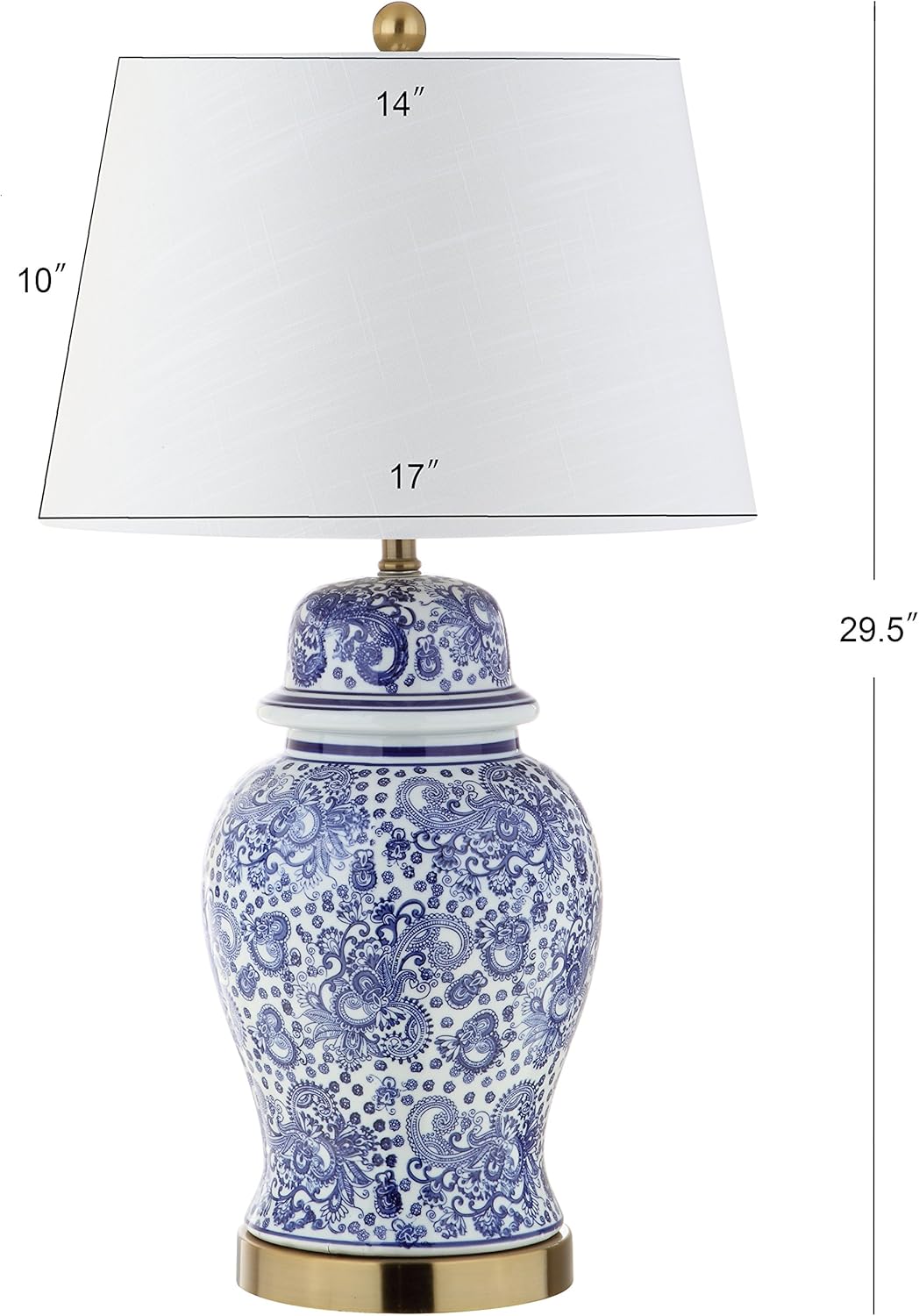 Blue/White Ceramic LED Table Lamp N637