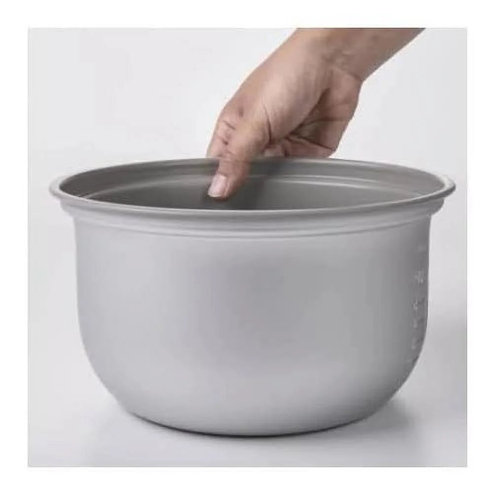 White Automatic Rice Cooker And Warmer With Rice Washing Bowl L3766