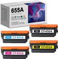 4-Pack Compatible Remanufactured Toner Cartridges for HP Color Enterprise Flow MFP M652n Printers J717