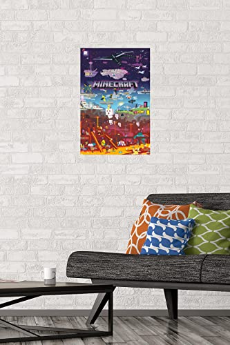 Minecraft World Beyond Wall Poster 22.375" x 34" Unframed S22196
