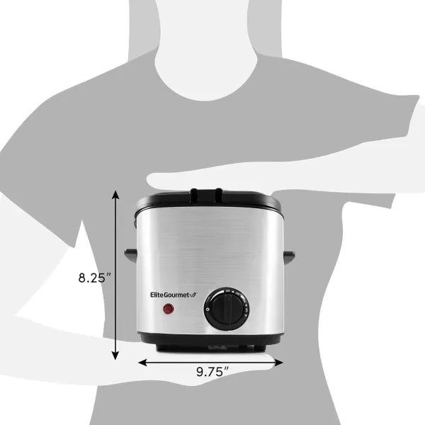 1.5 Qt. Electric Deep Fryer with Removable Basket X7050