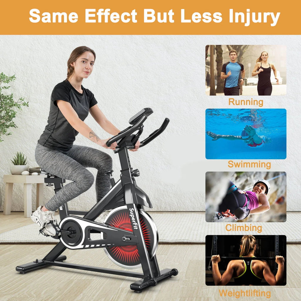 Indoor Cycling Stationary Bike Adjustable Resistance T40502