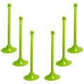 Safety Green Crowd Control Stanchion, 6pk A397