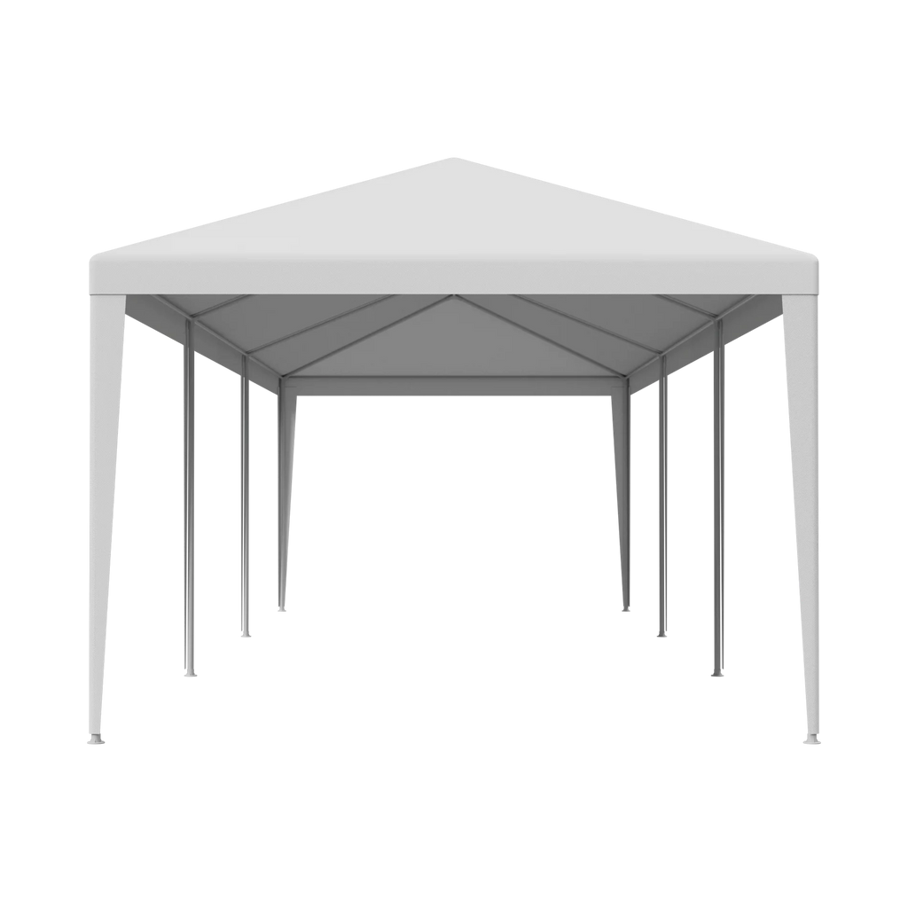 10'x30' White Outdoor Gazebo Canopy Tent with 8 Removable Walls I971